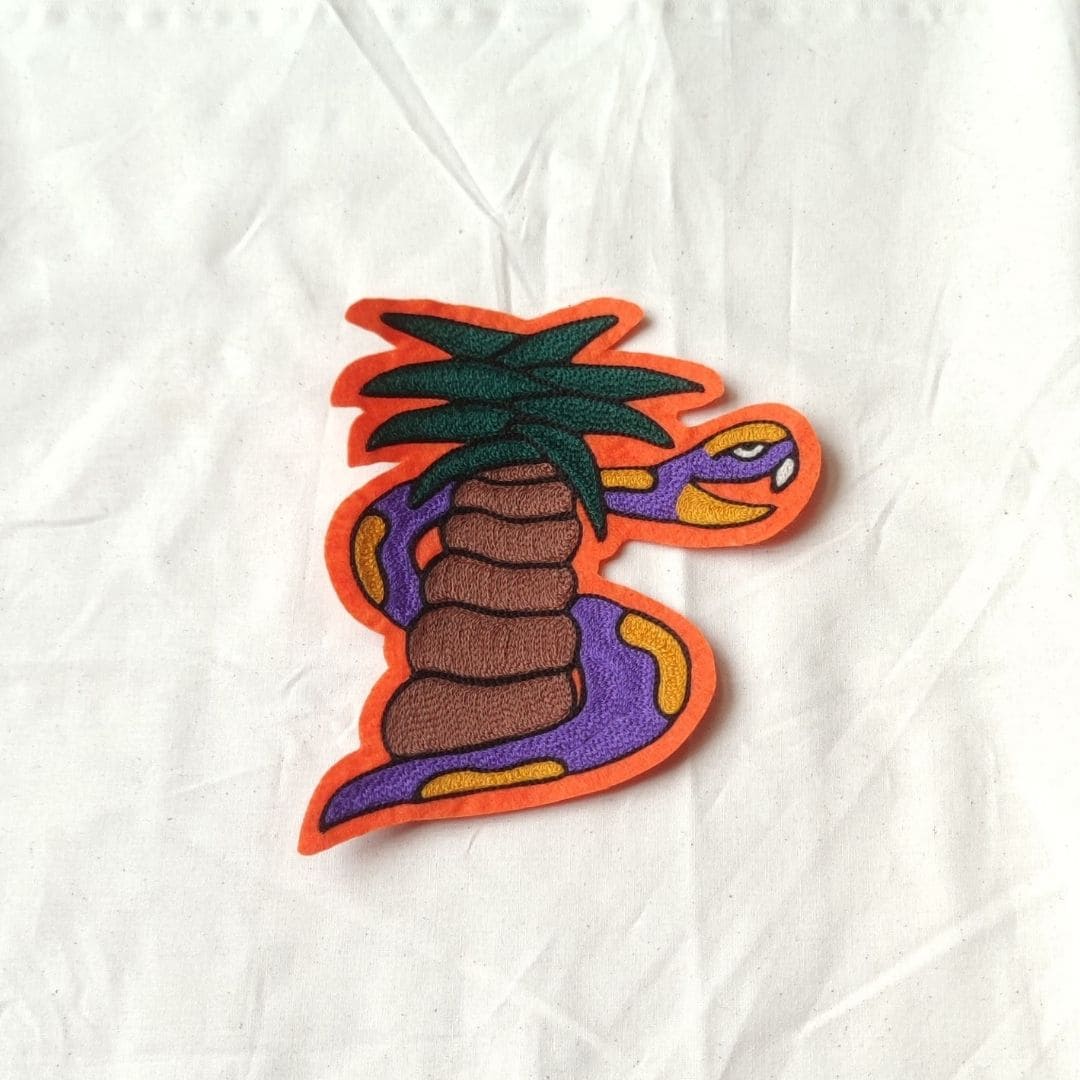  Snake & palm tree