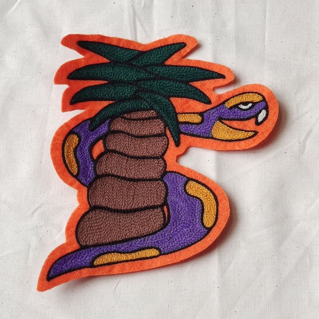  Snake & palm tree